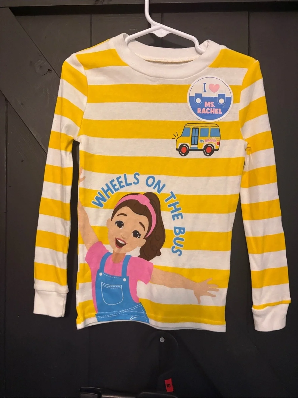 Girls' Blue Character-Print Long Sleeve Pajama Set